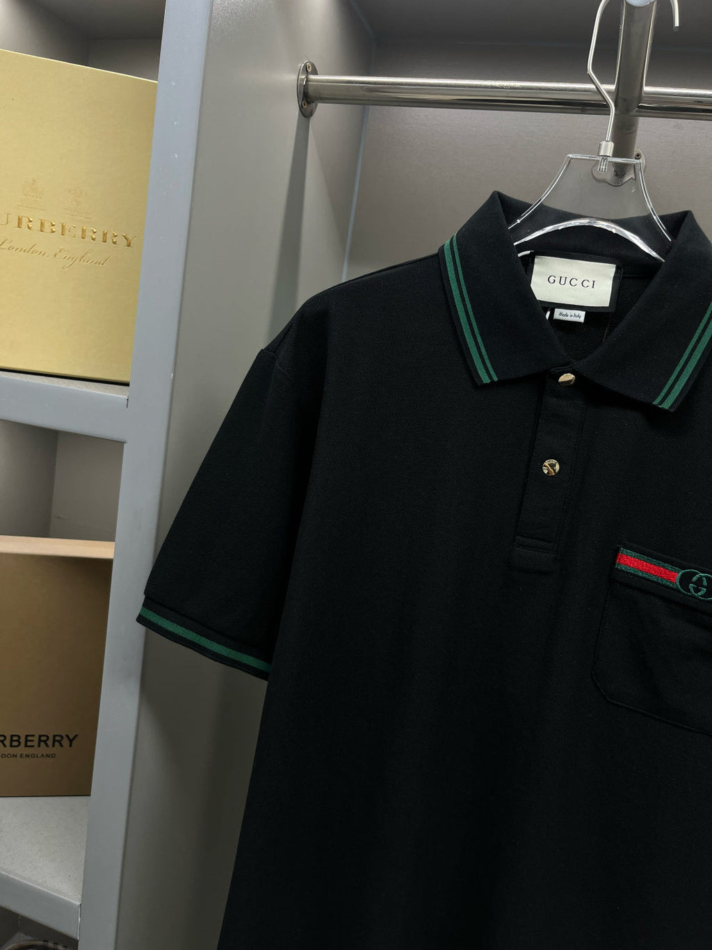 Gucci Embroidered Pocket Polo Shirt