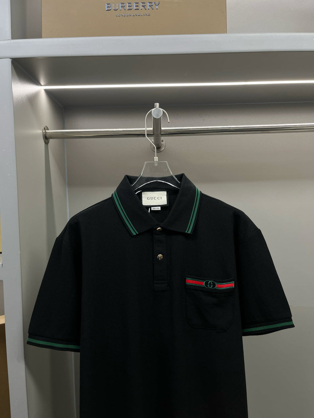 Gucci Embroidered Pocket Polo Shirt