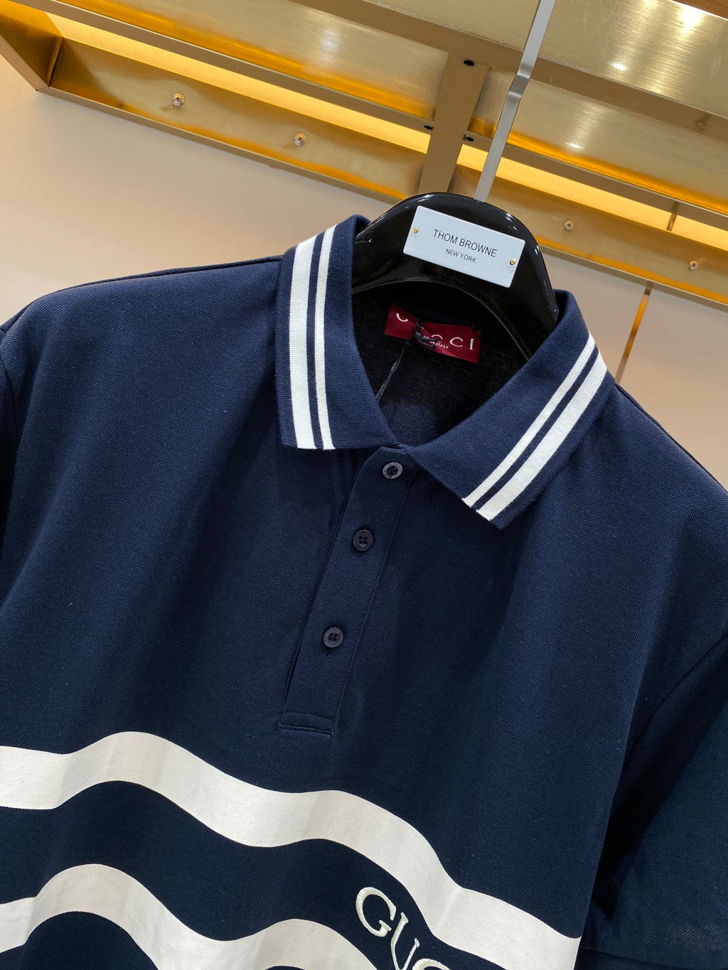 Gucci Embroidered Polo Shirt