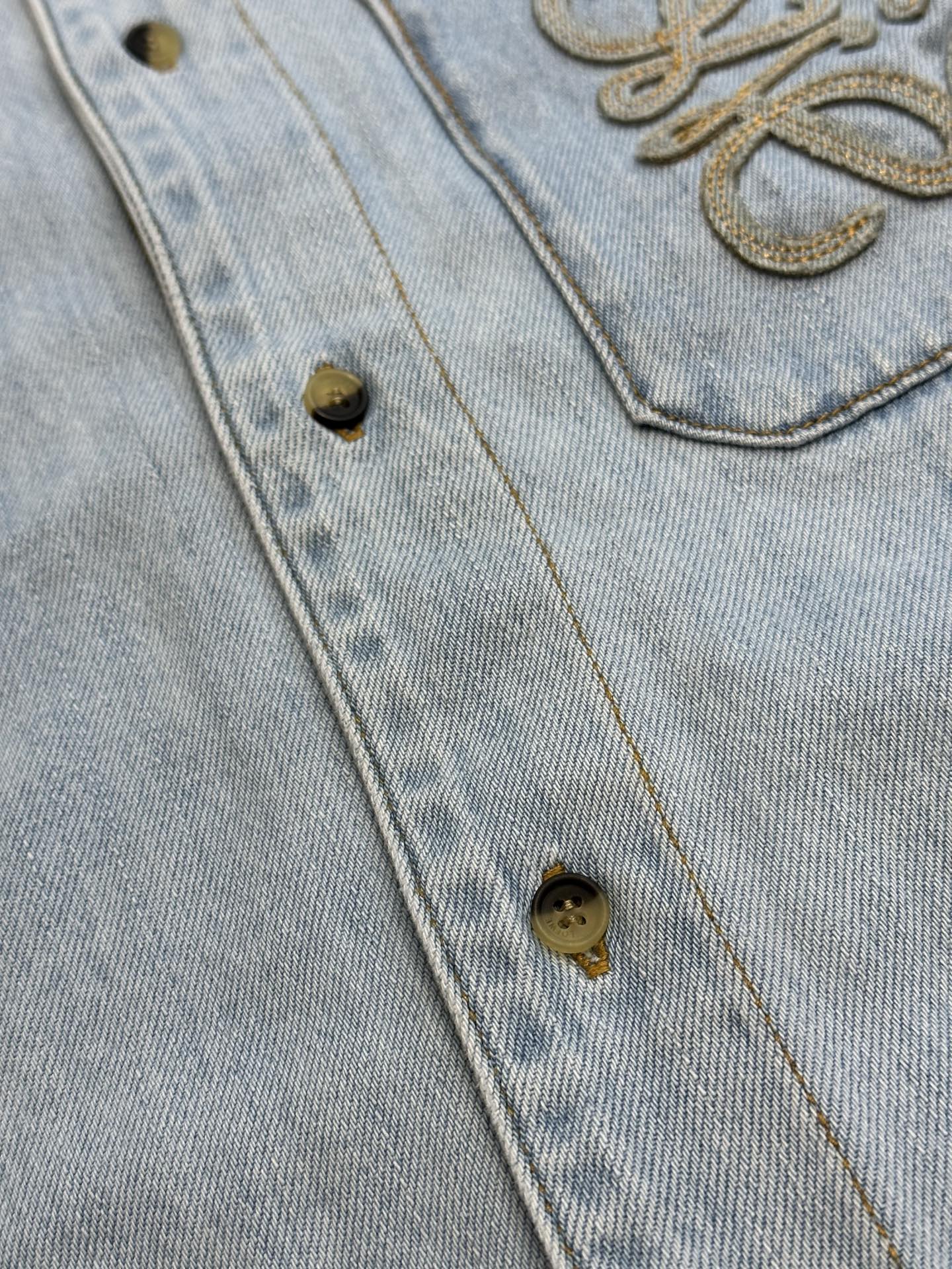 Loewe Embroidered Short Sleeve Shirt