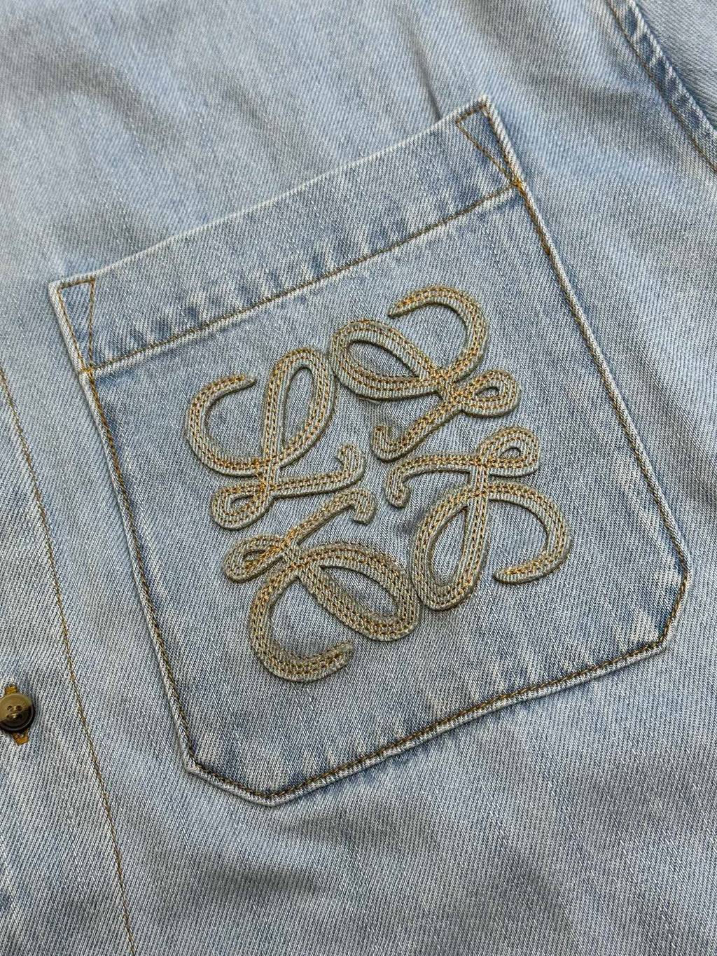 Loewe Embroidered Short Sleeve Shirt