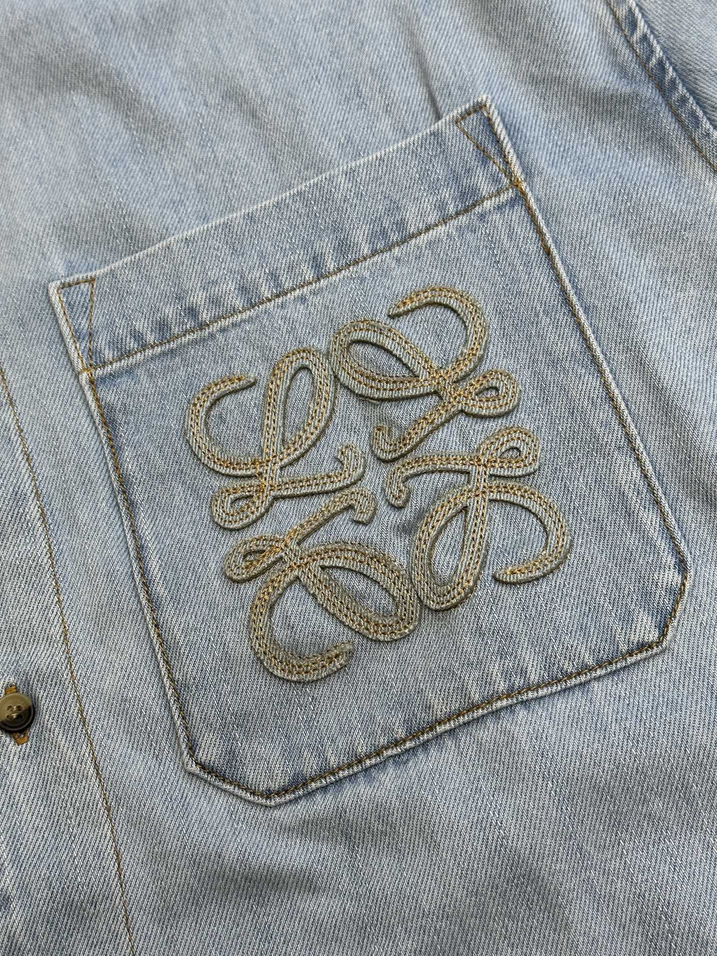 Loewe Embroidered Short Sleeve Shirt