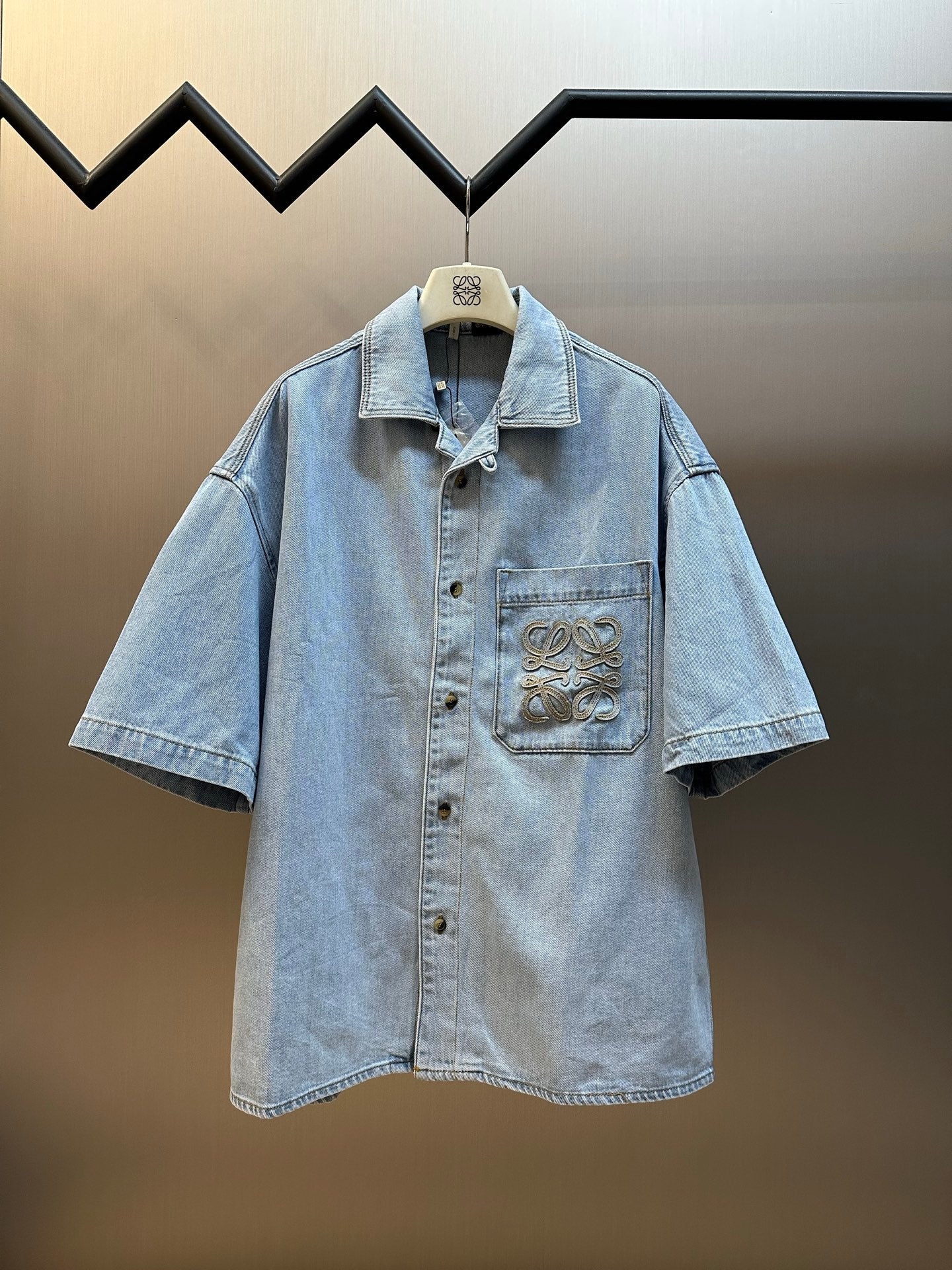 Loewe Embroidered Short Sleeve Shirt