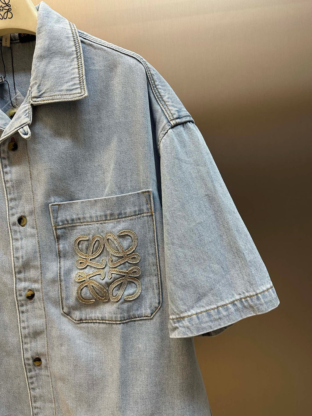 Loewe Embroidered Short Sleeve Shirt