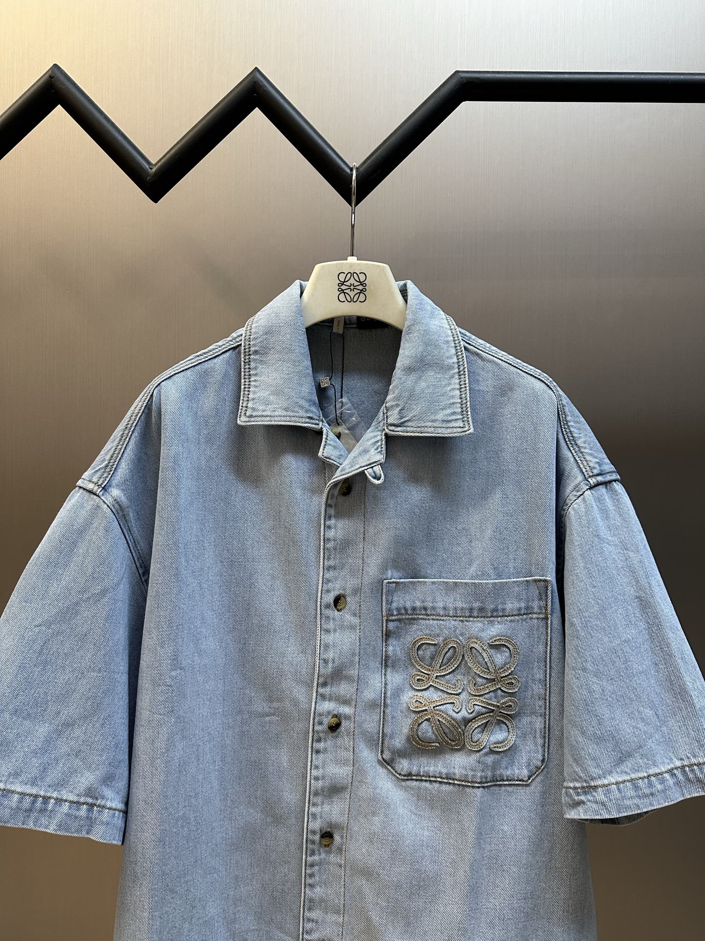 Loewe Embroidered Short Sleeve Shirt