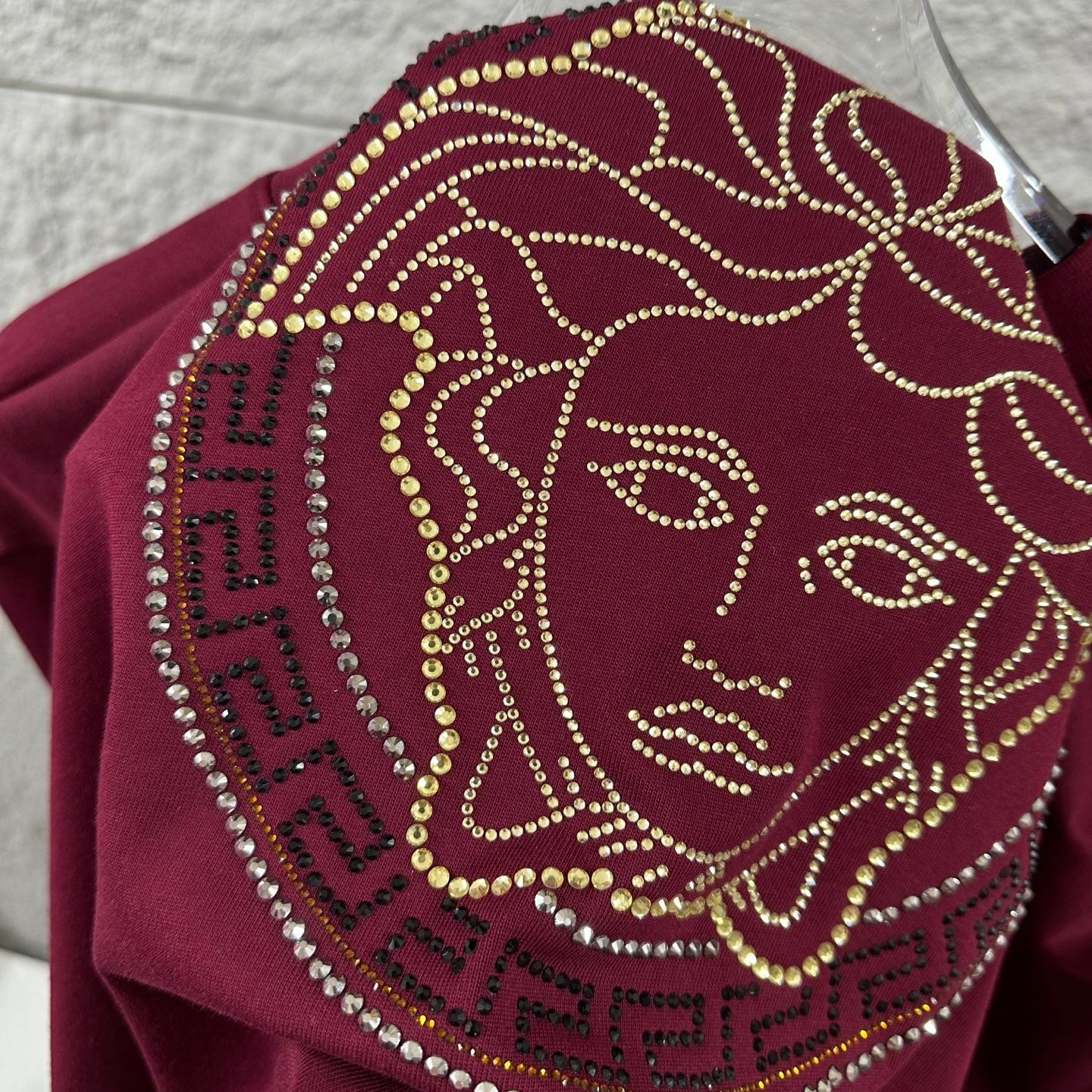 Versace Rhinestone Cotton T-Shirt