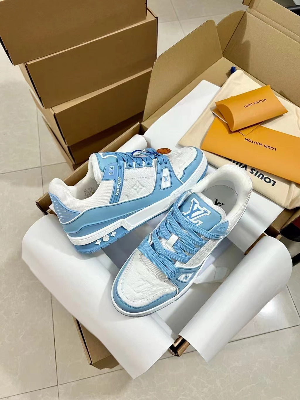 LV Multi Color Trainers