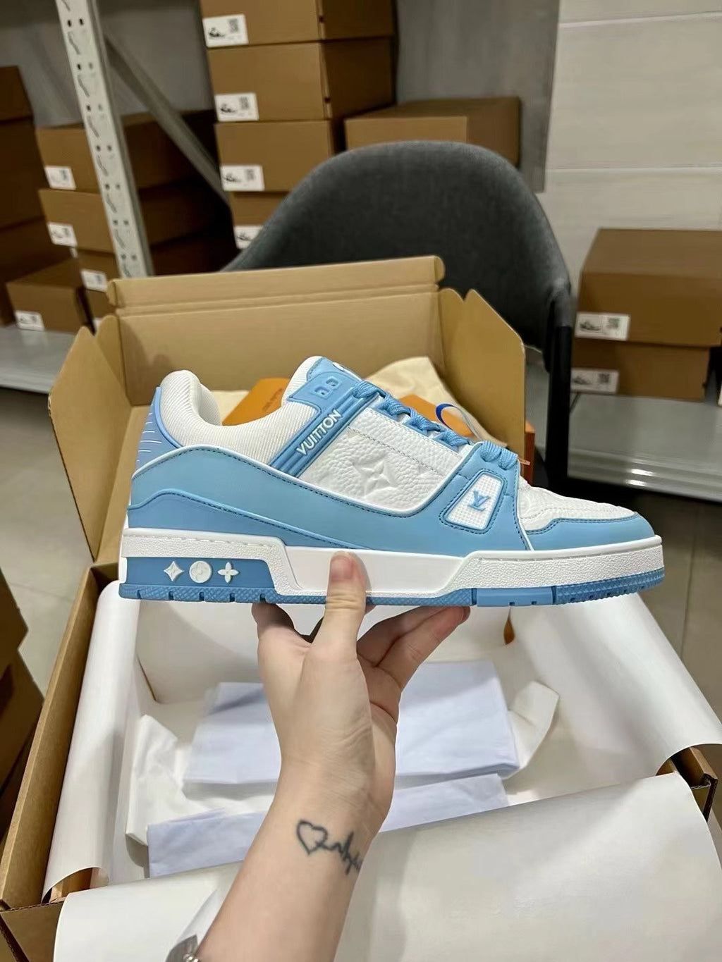 LV Multi Color Trainers