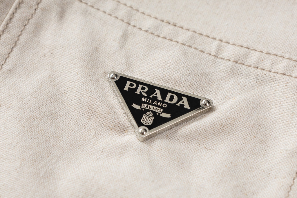 Prada Linen Long Sleeve Shirt