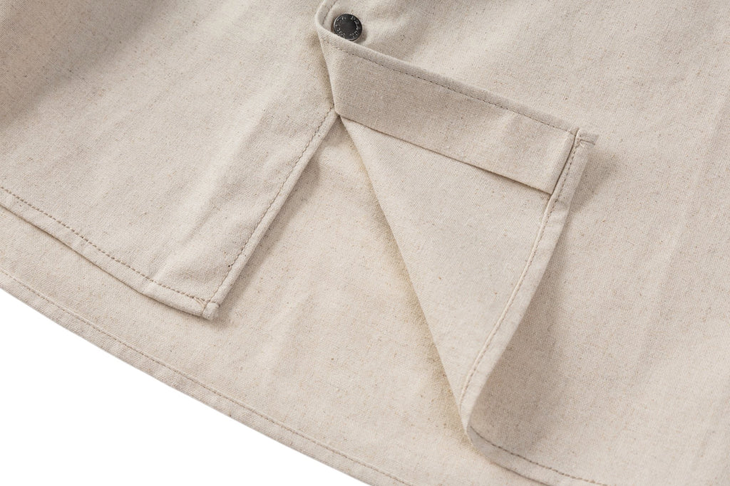 Prada Linen Long Sleeve Shirt