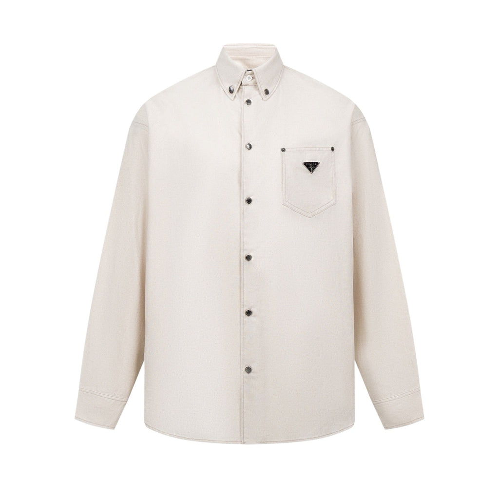 Prada Linen Long Sleeve Shirt