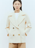 Max Mara Women Wool And Cashmere Pea Coat