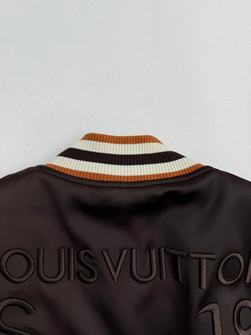 LV Rhinestone Letter Embriodery Bomber Jacke