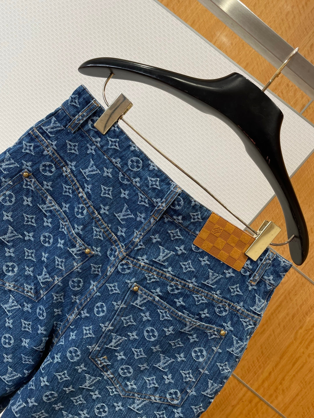 LV Denim Shirt & Pant Set