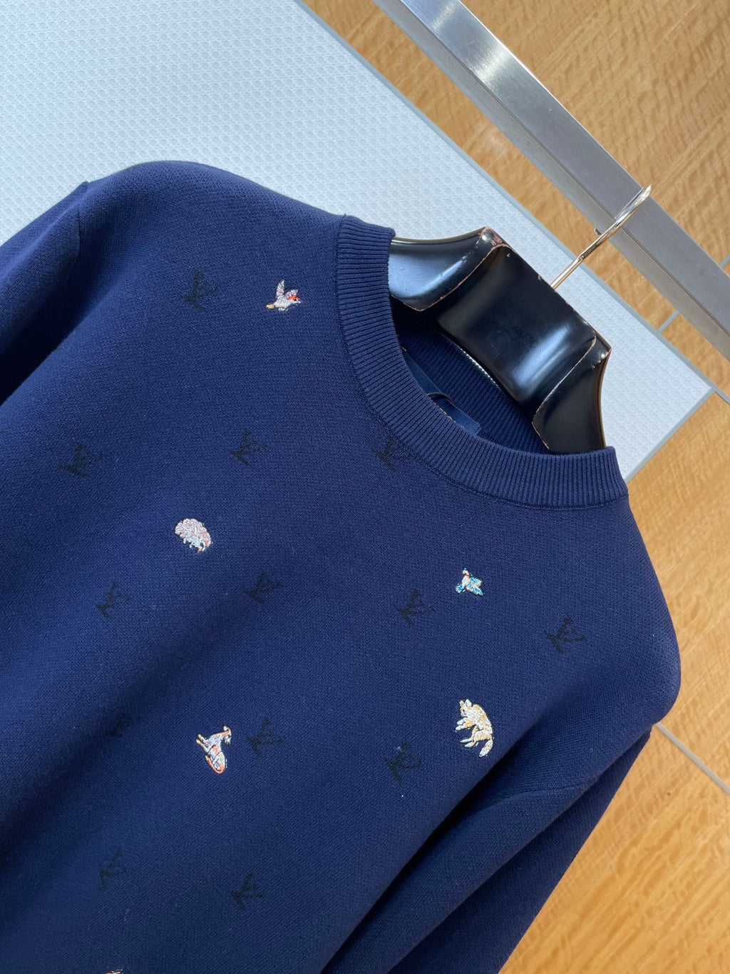 LV All-over Animal embroidery Sweater