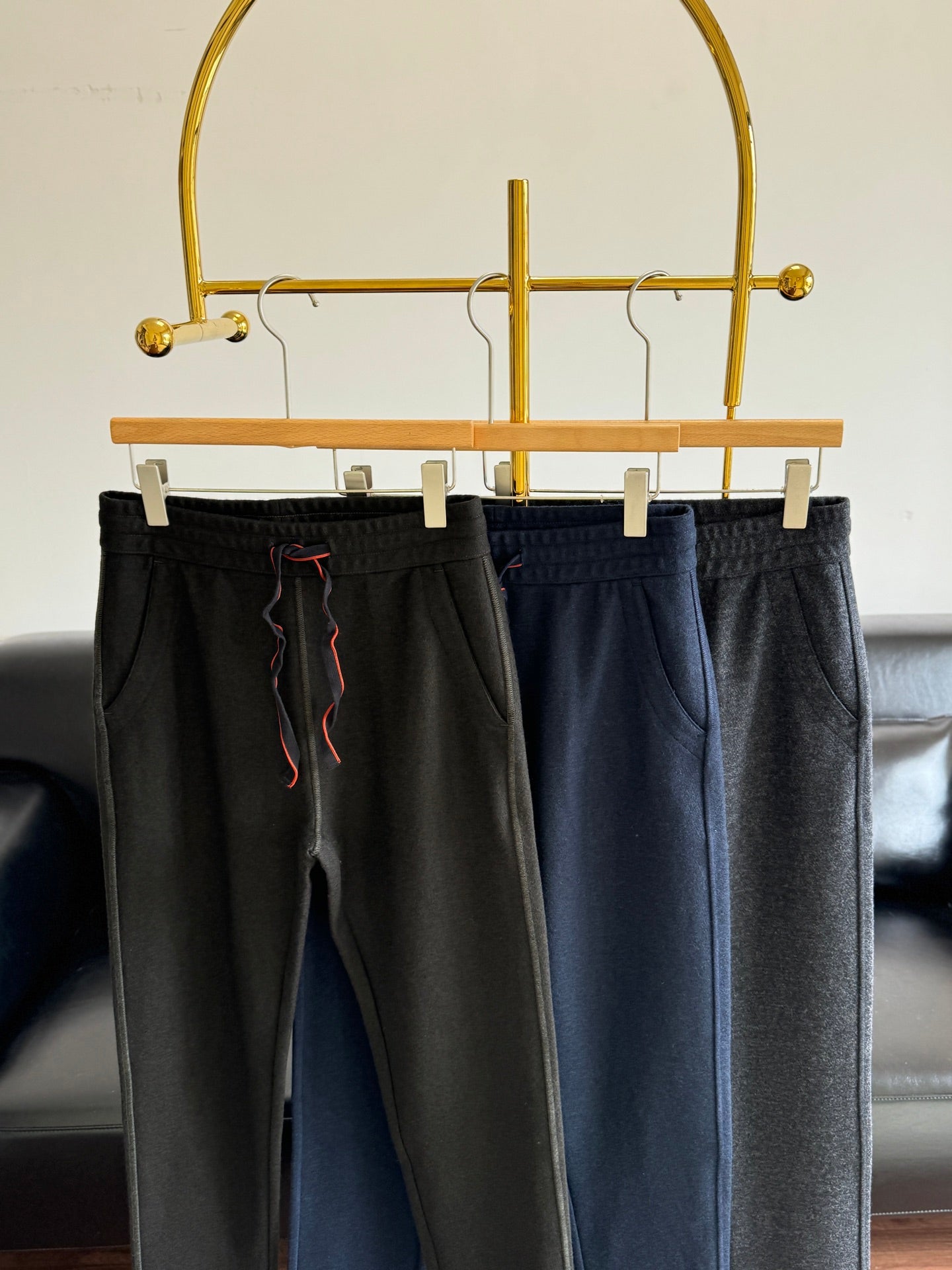 Loro Piana Men's Wool Straight Leg trousers