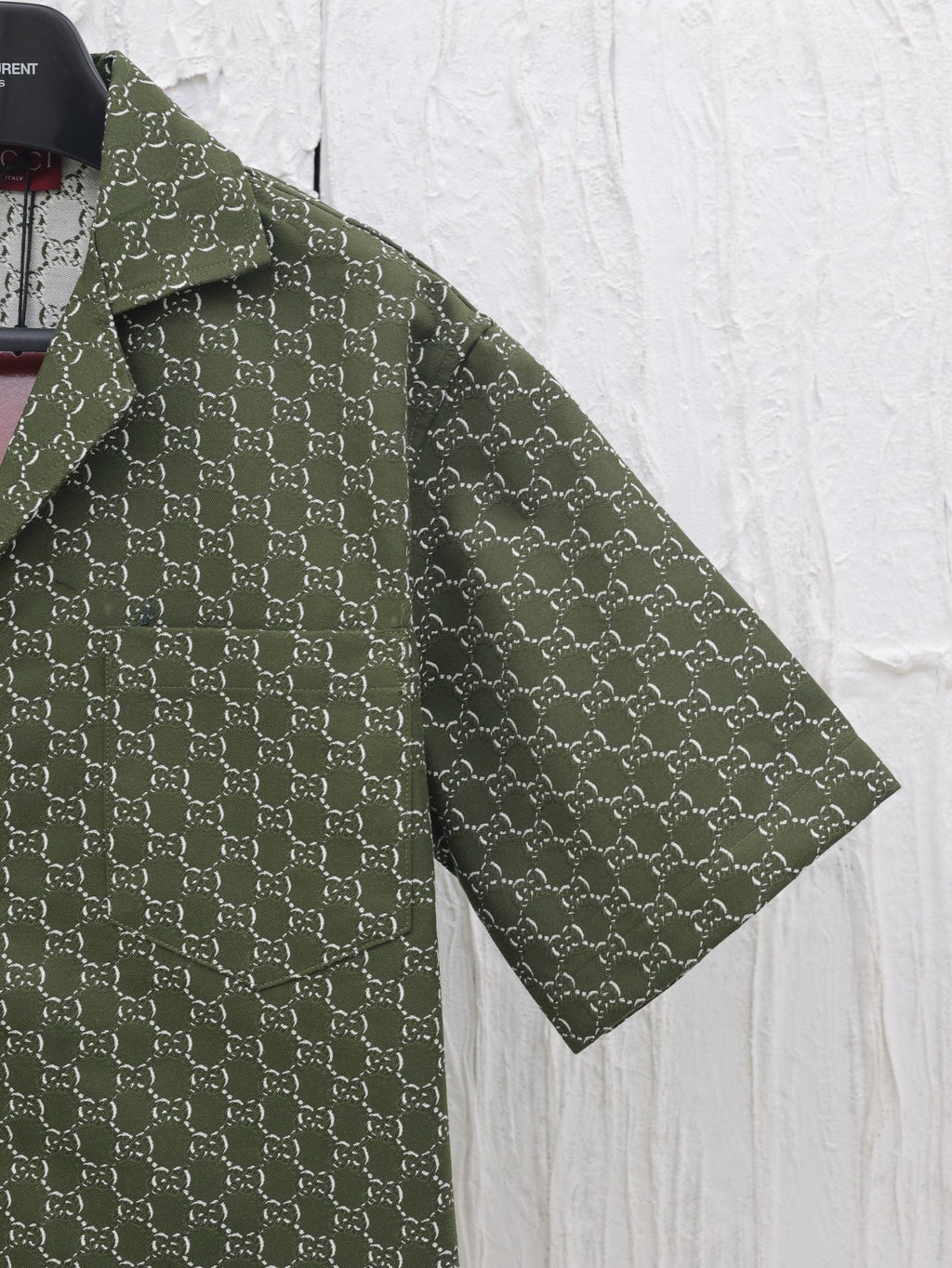 GG new 2025 Lido series all-over double G print short-sleeved shirt
