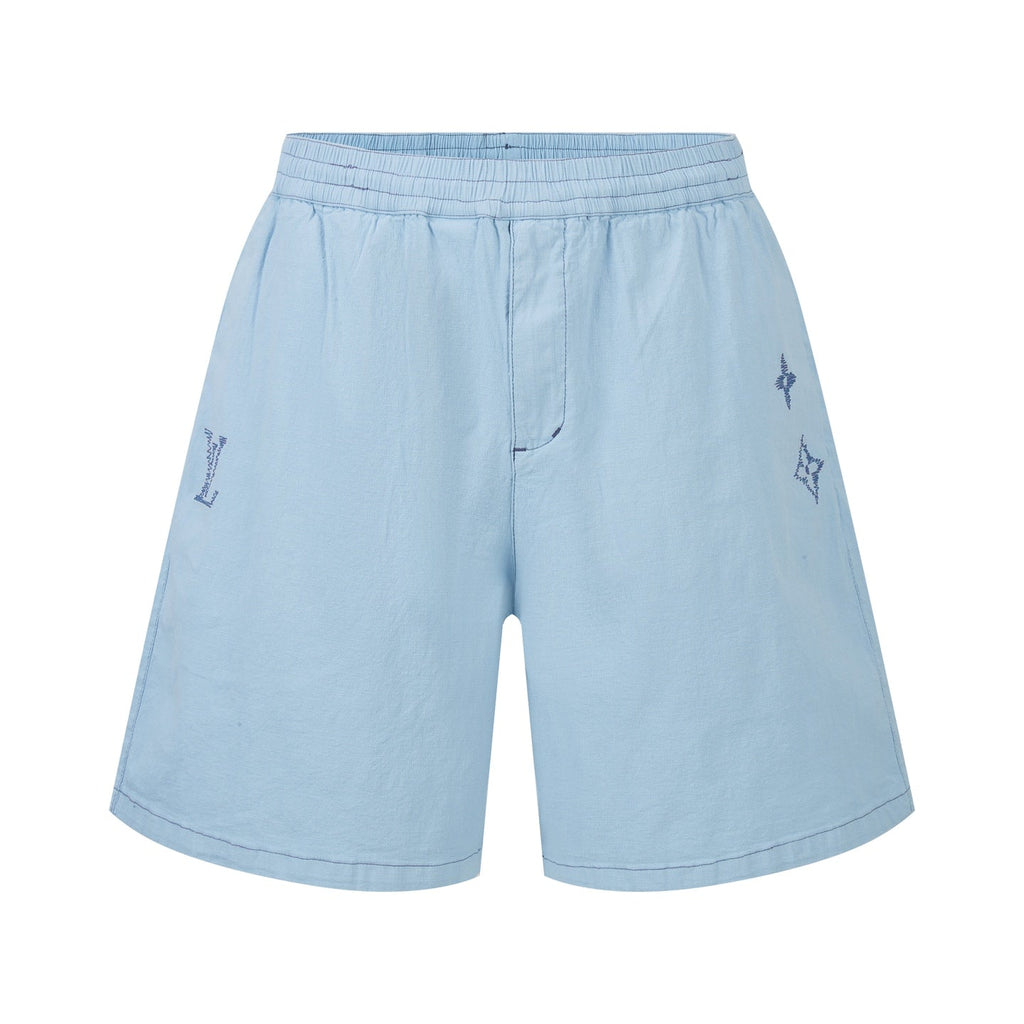 LV Cotton Embroidered Shorts