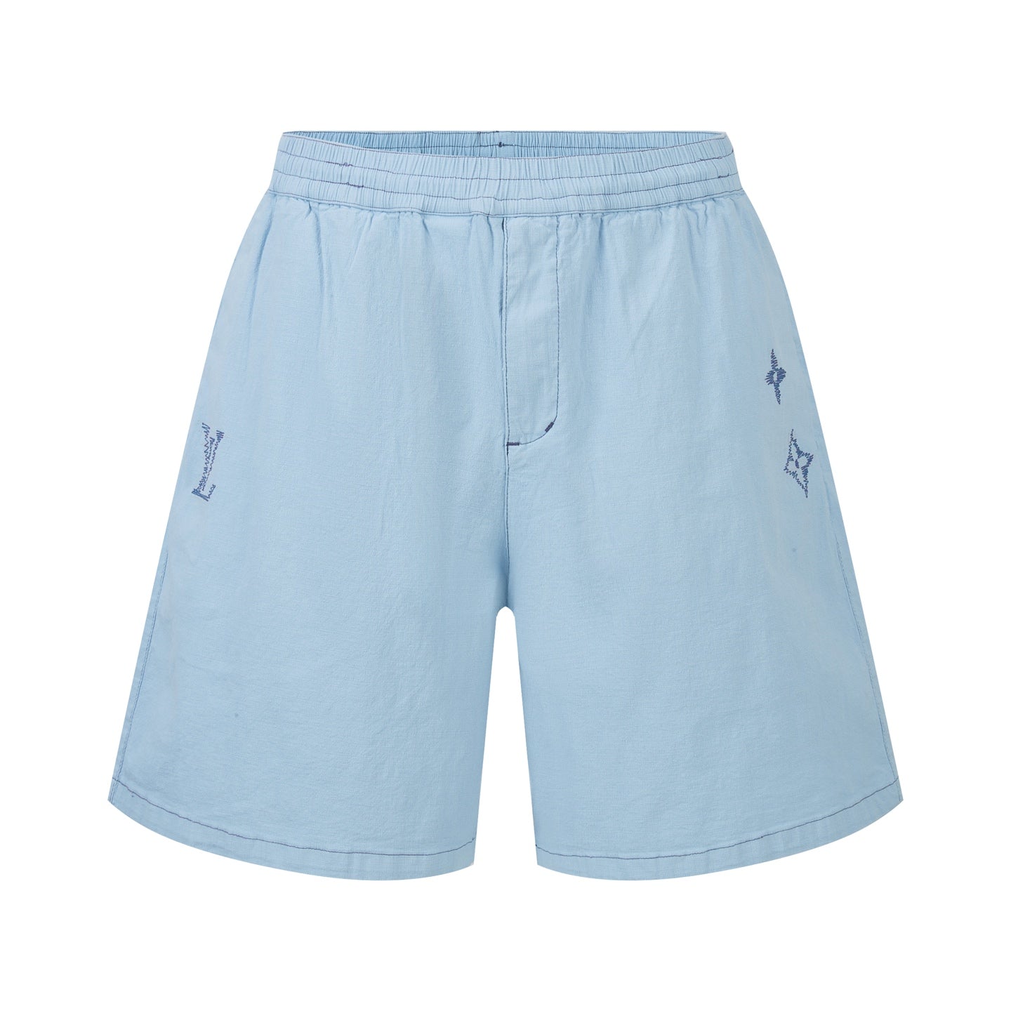 LV Cotton Embroidered Shorts