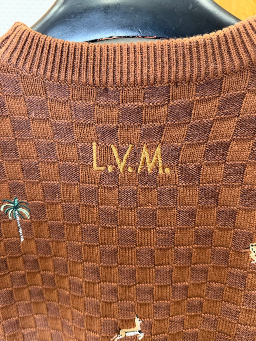 LV Animal Embroidery Sweater