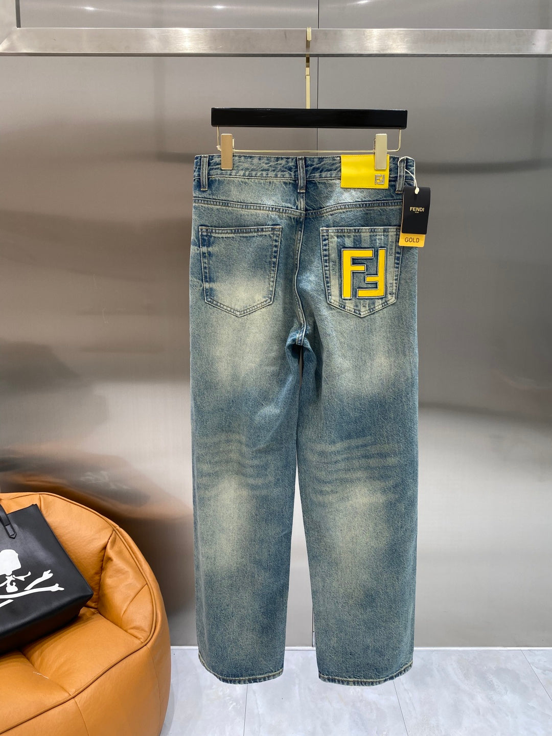 Fendi Washed Denim Jeans