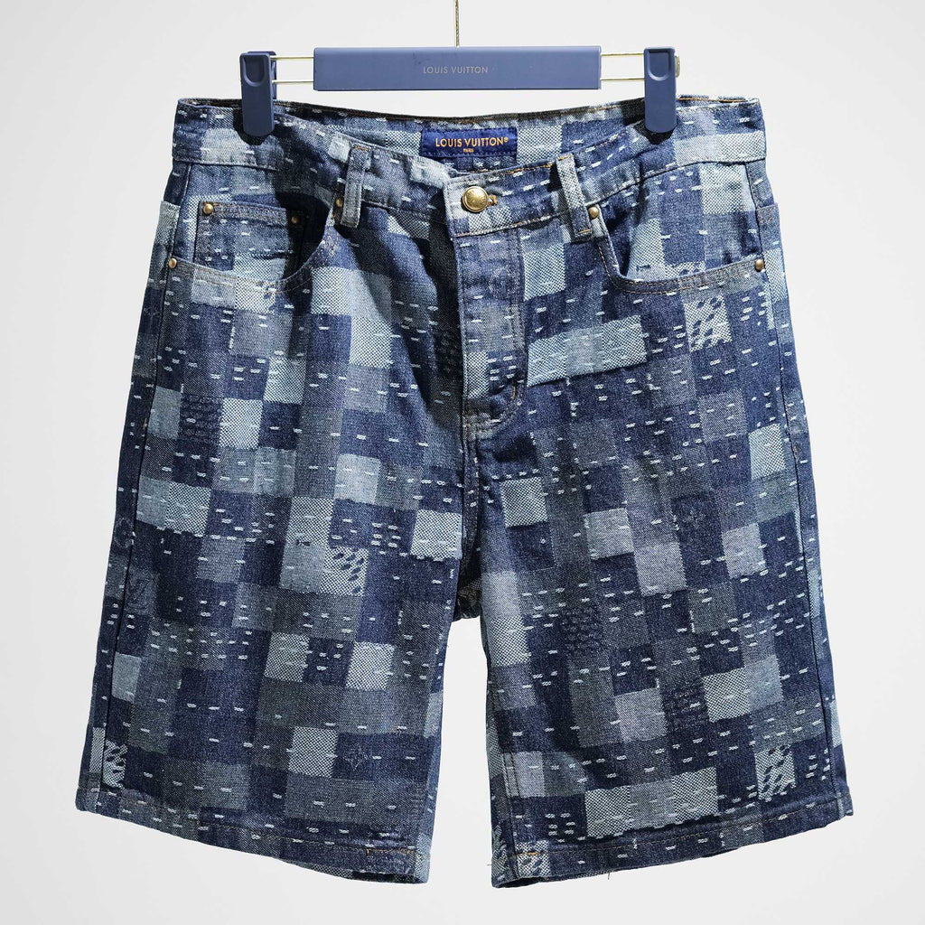 LV denim shorts