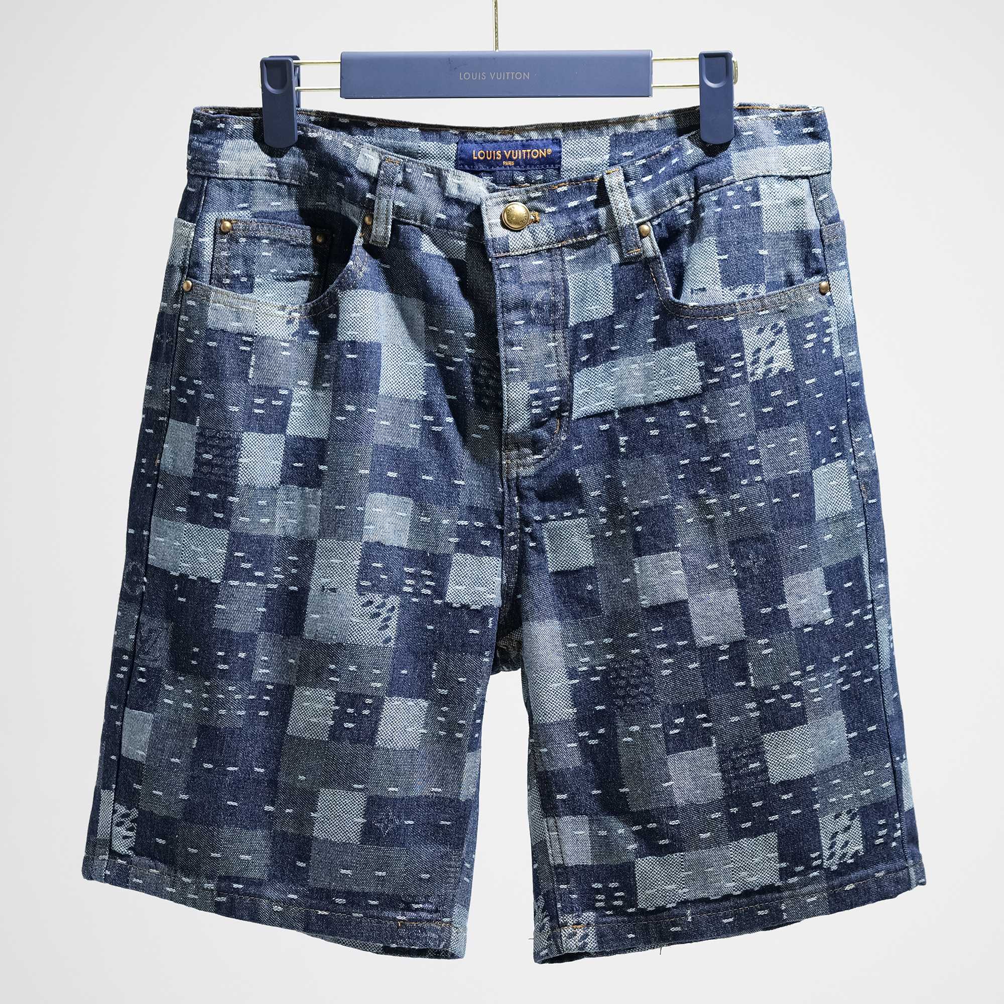 LV denim shorts