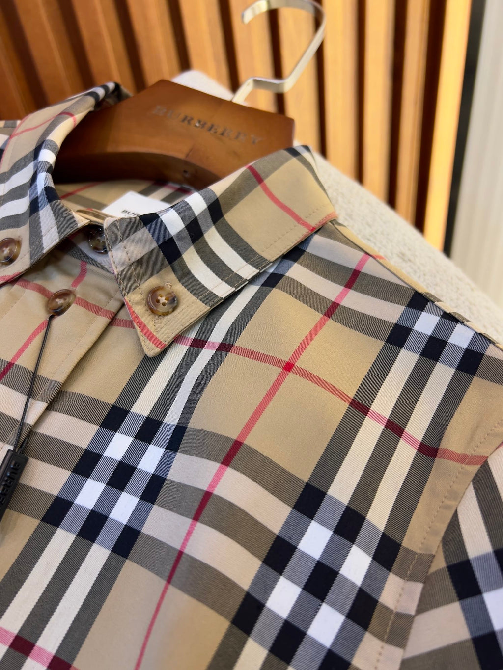 Burberry stretch cotton tie-waist shirt dress