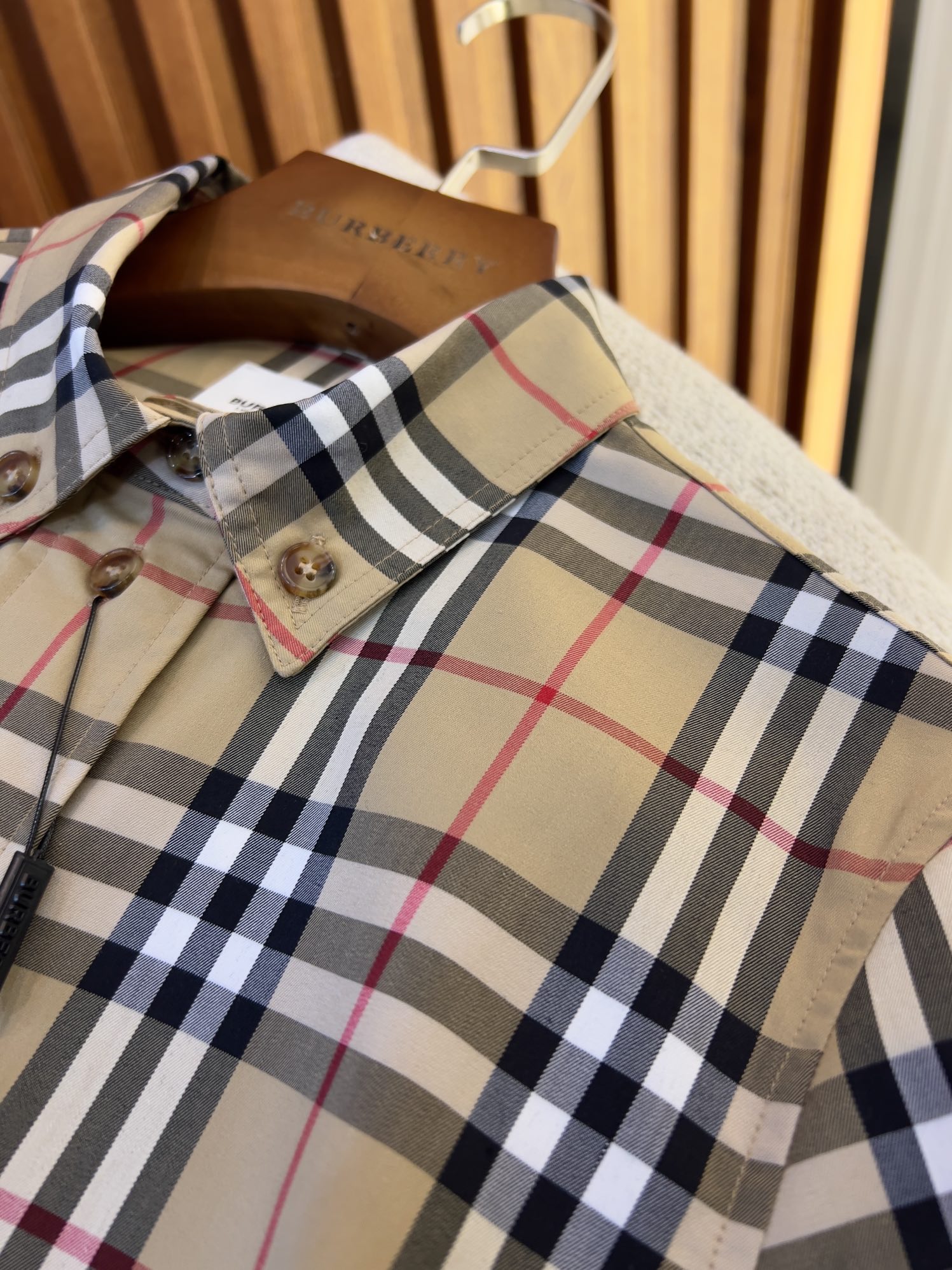 Burberry stretch cotton tie-waist shirt dress