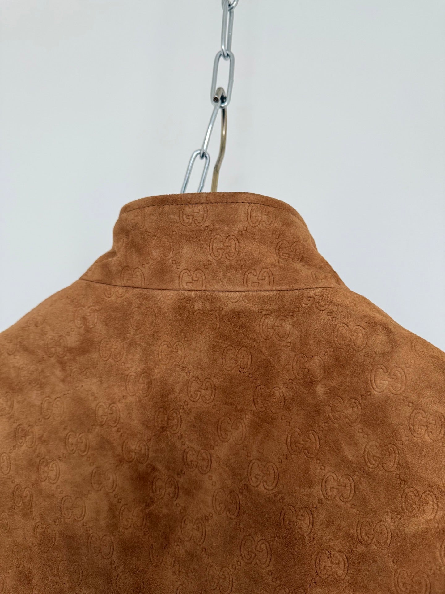 GG Embossed Leather Jacket