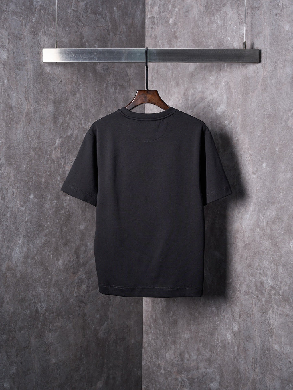 Fendi Jacquard Puppy Pattern Cotton Crew Neck Short Sleeve T-Shirt