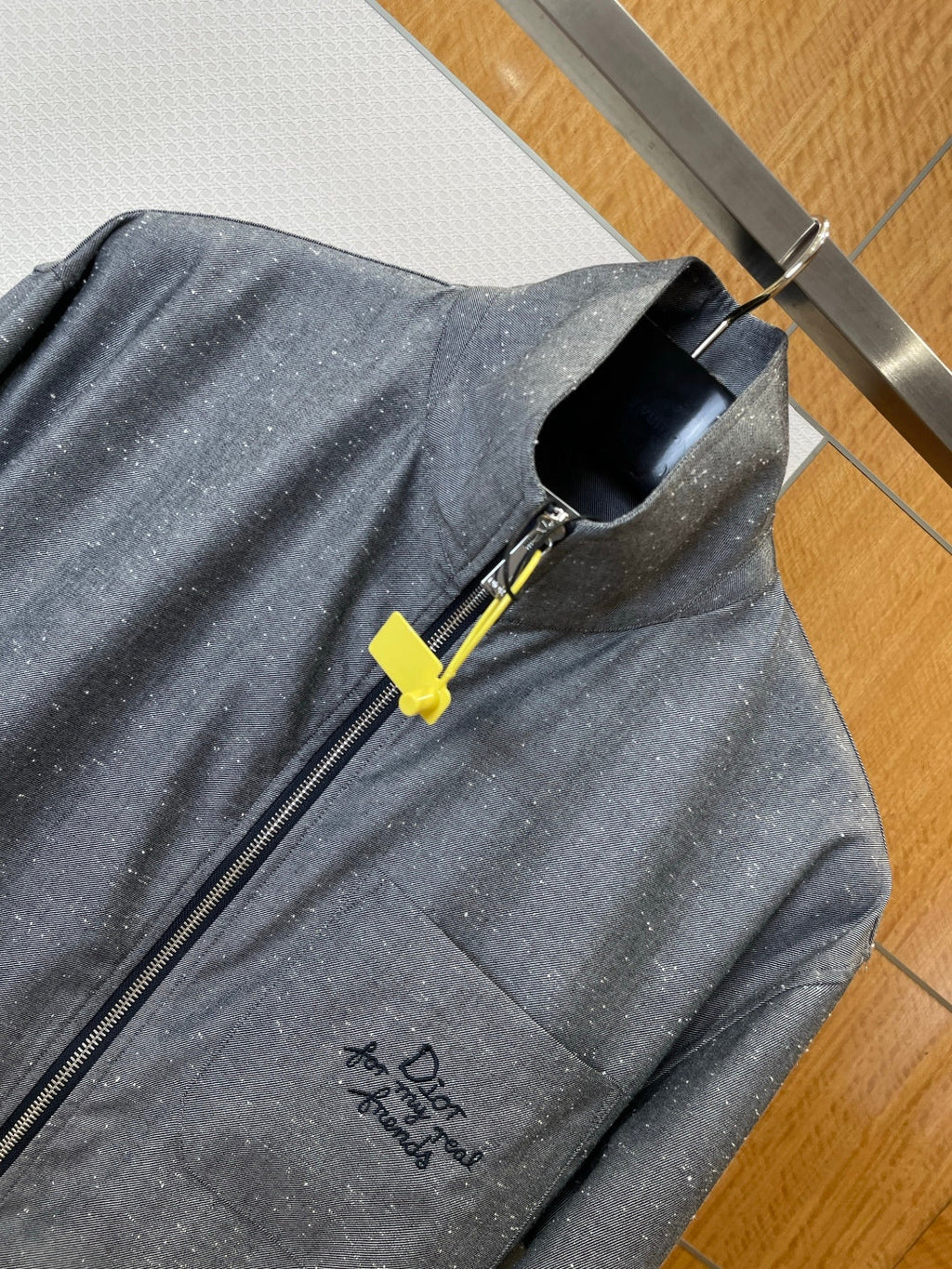 Dior Pocket Embroidered Stand Collar Jacket