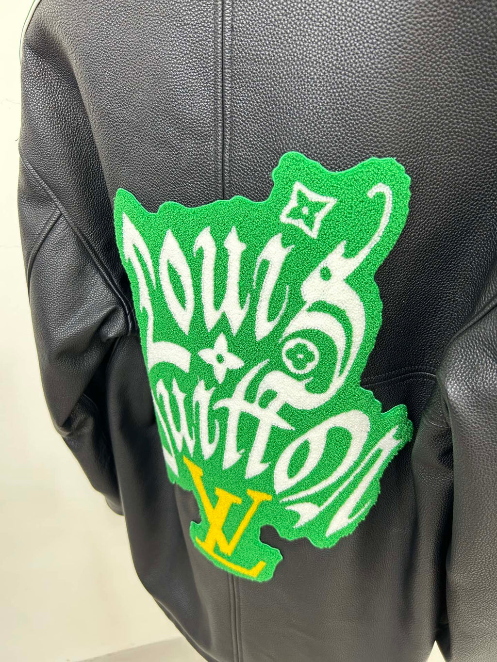 LV Embroidered Baseball Jacket