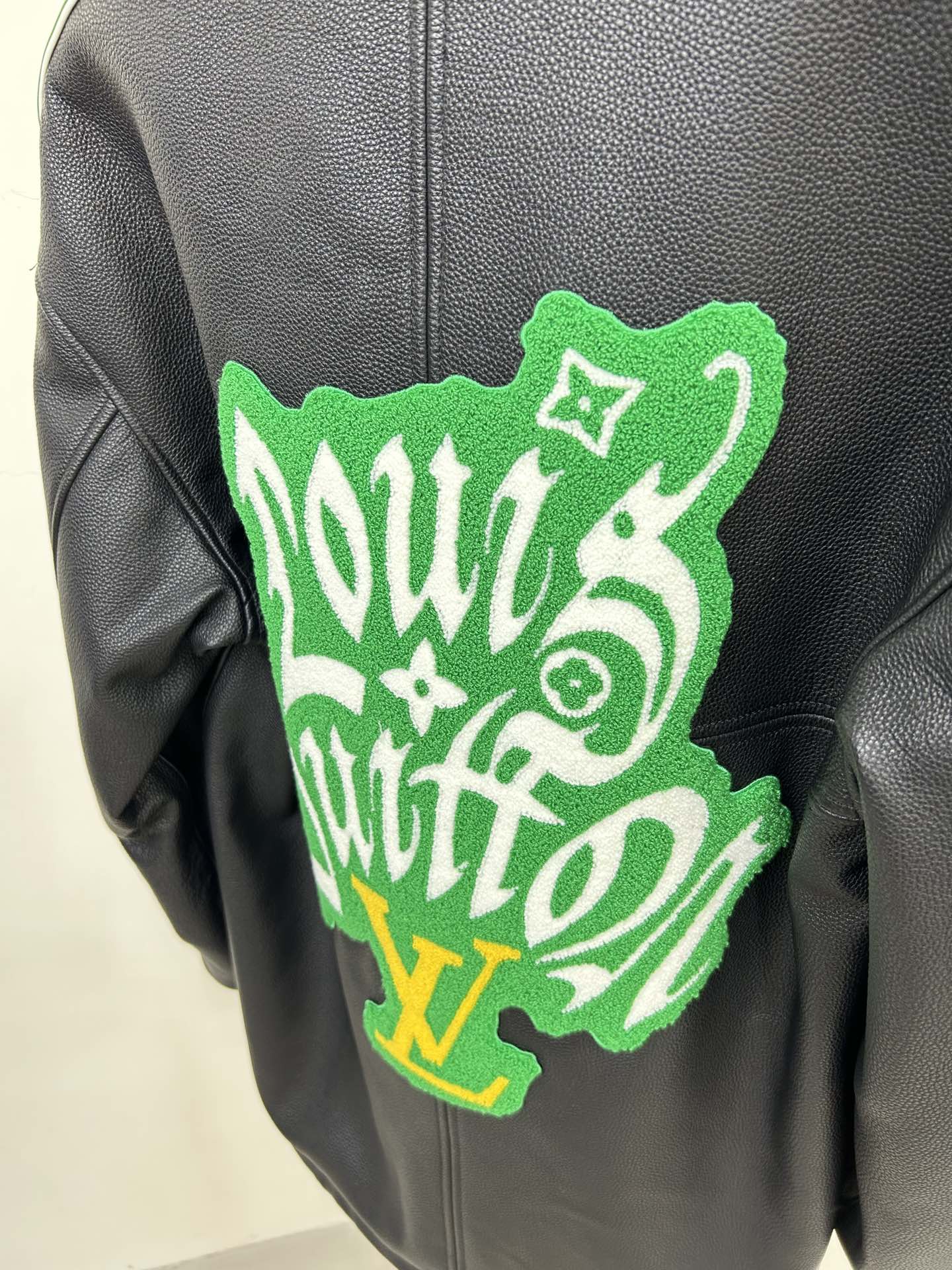 LV Embroidered Baseball Jacket