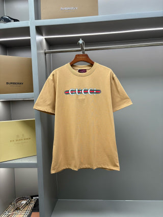 Gucci Ribbon Print Cotton T-Shirt