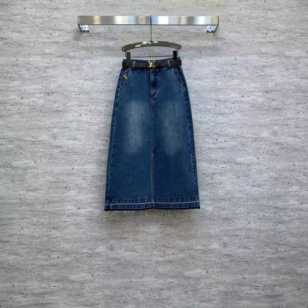 Women LV Denim Skirt