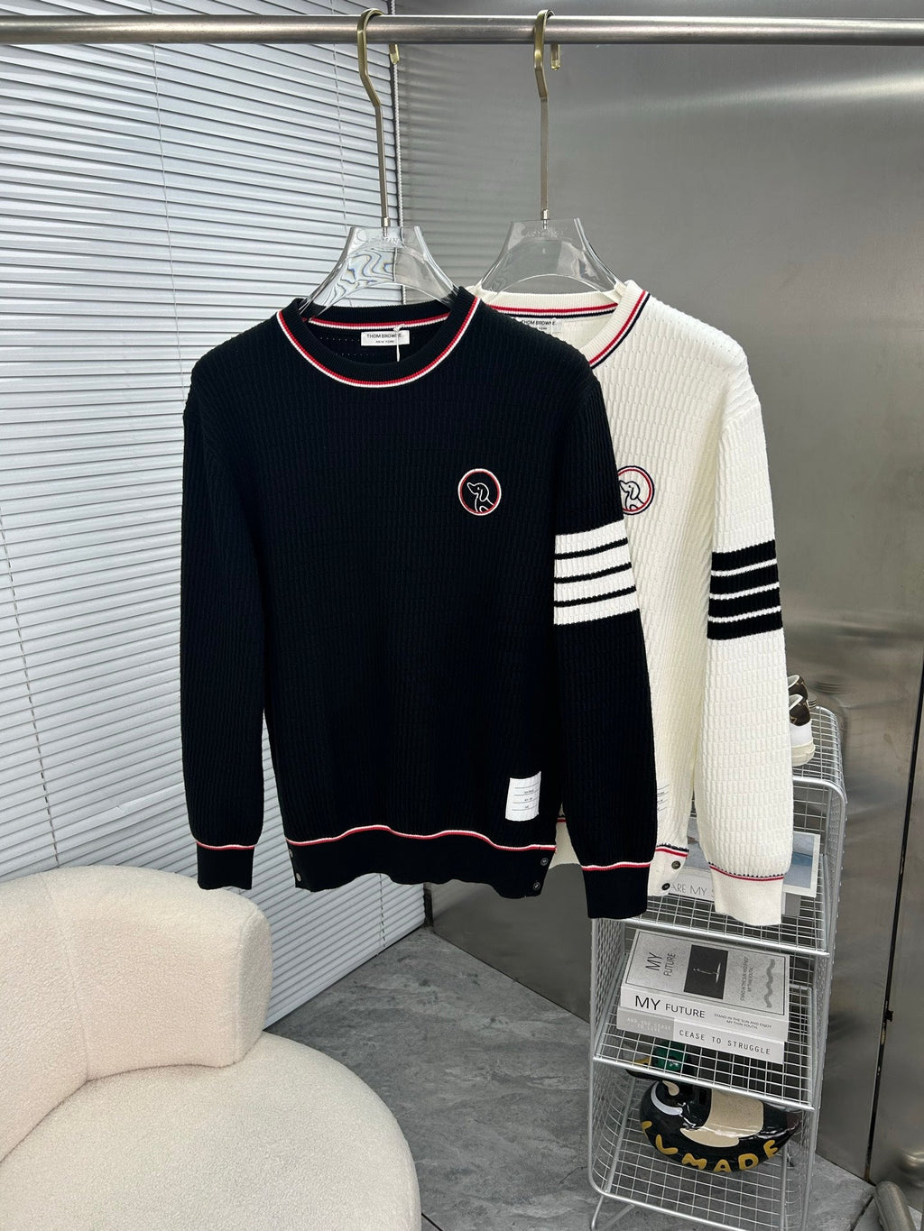 Tom Browne Men's Crew Neck Sweater