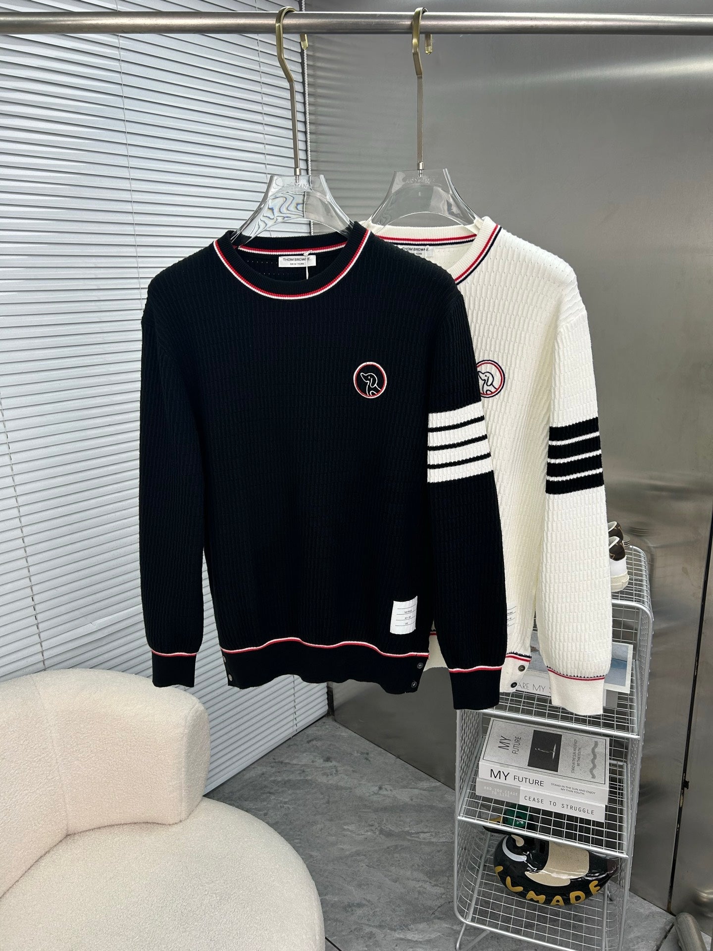 Tom Browne Men's Crew Neck Sweater