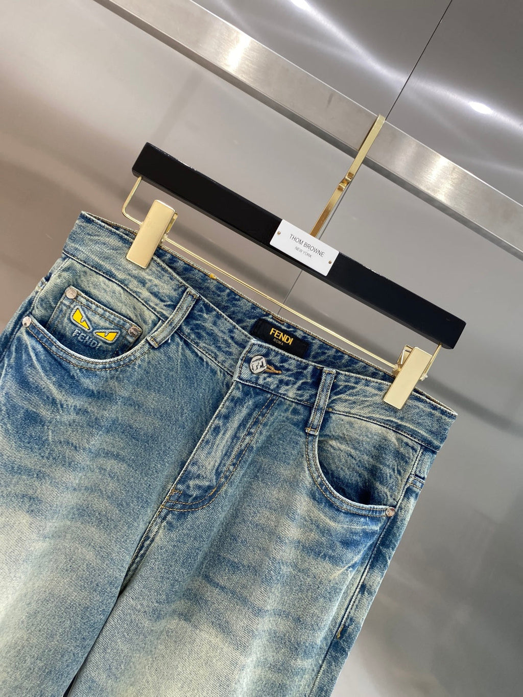 Fendi Washed Denim Jeans