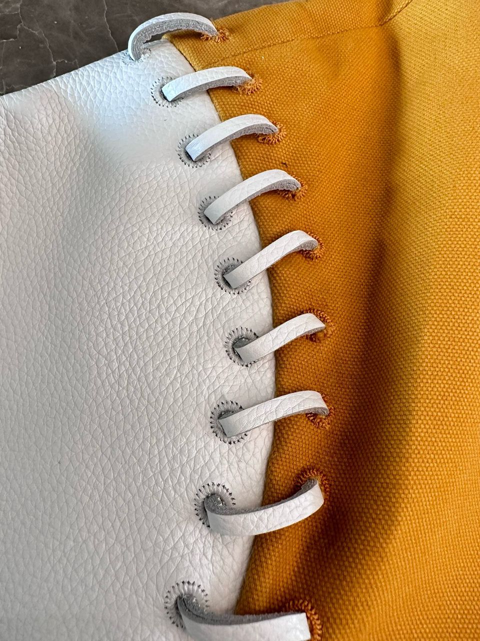 LV Leather Baseball Jacket
