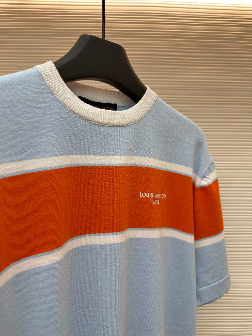 LV Monogram Striped Knit T-Shirt
