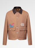 Louis Vuitton runway Pharrell Williams x Nigo collaboration Jacket