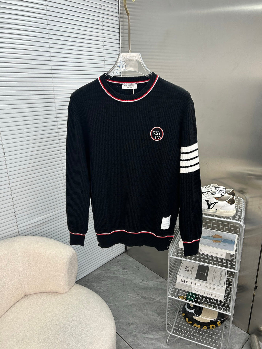 Tom Browne Men's Crew Neck Sweater