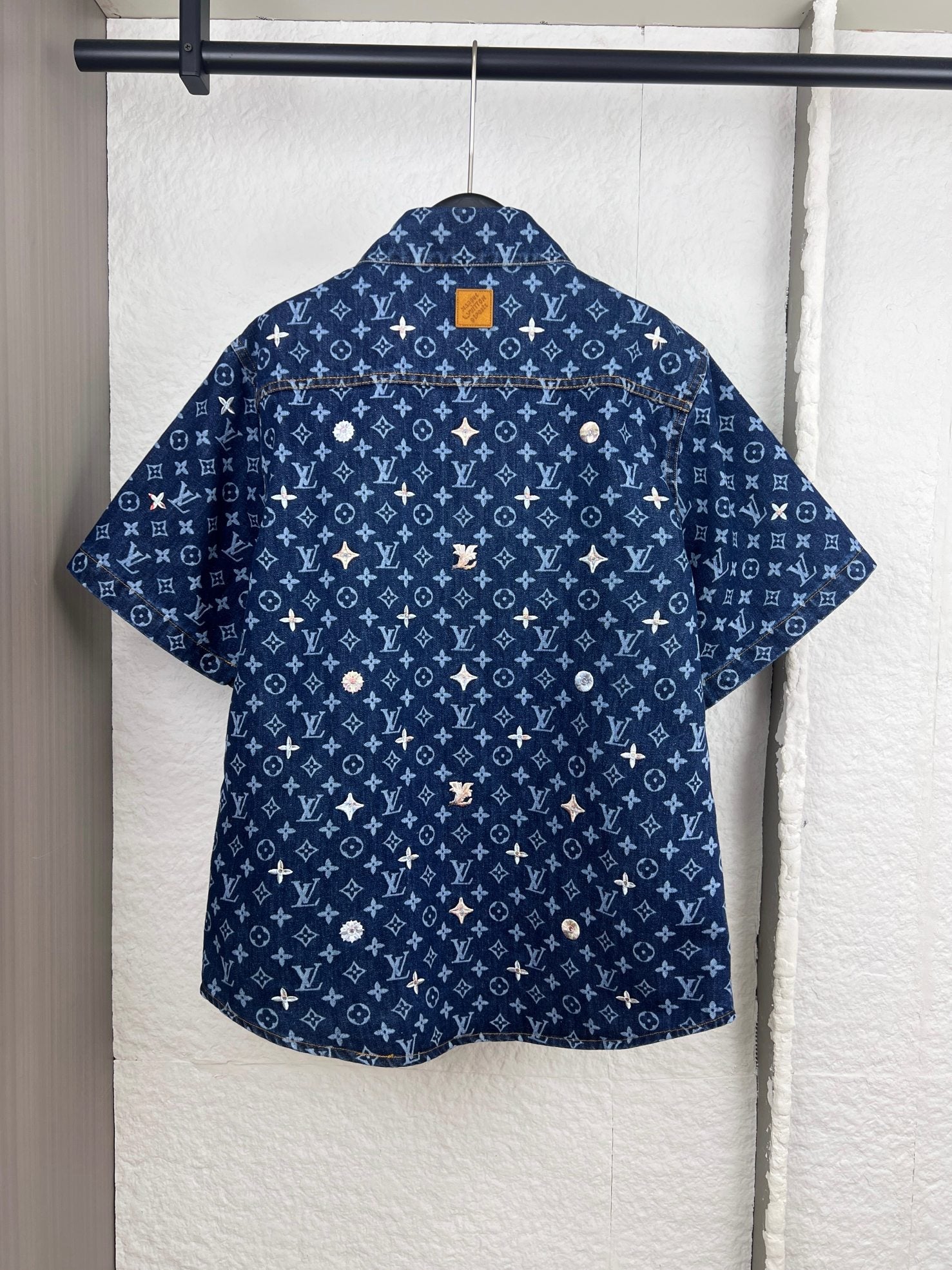 LV Denim Short-Sleeve Shirt