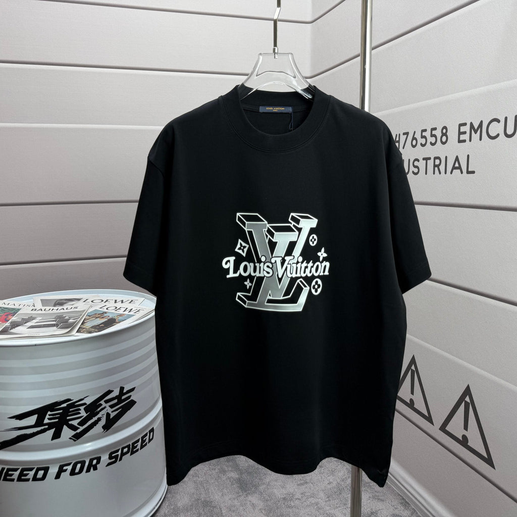 LV 3D Silicon Cotton T-Shirt