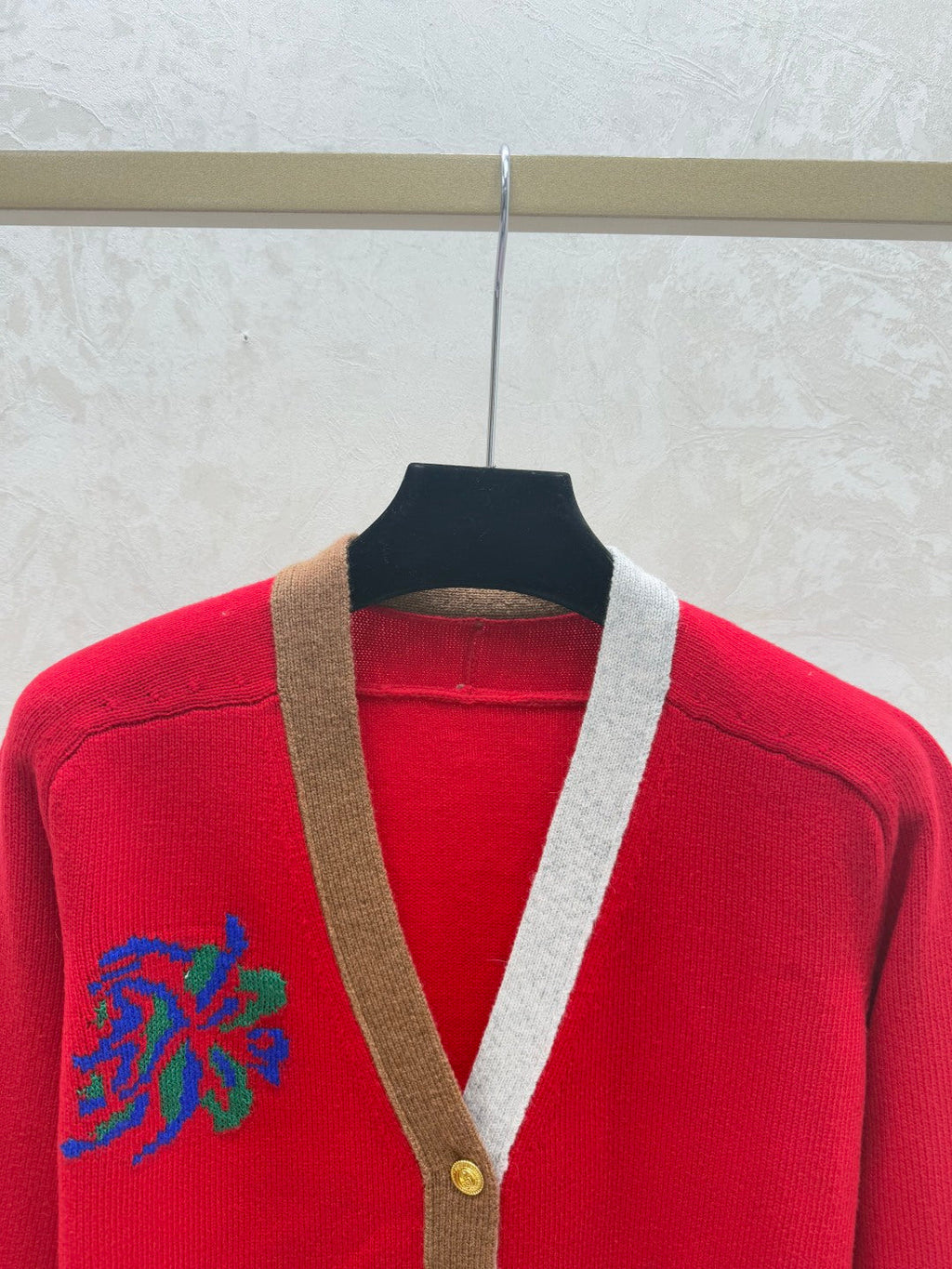 Gucci Women's V-neck Knitted Cardigan
