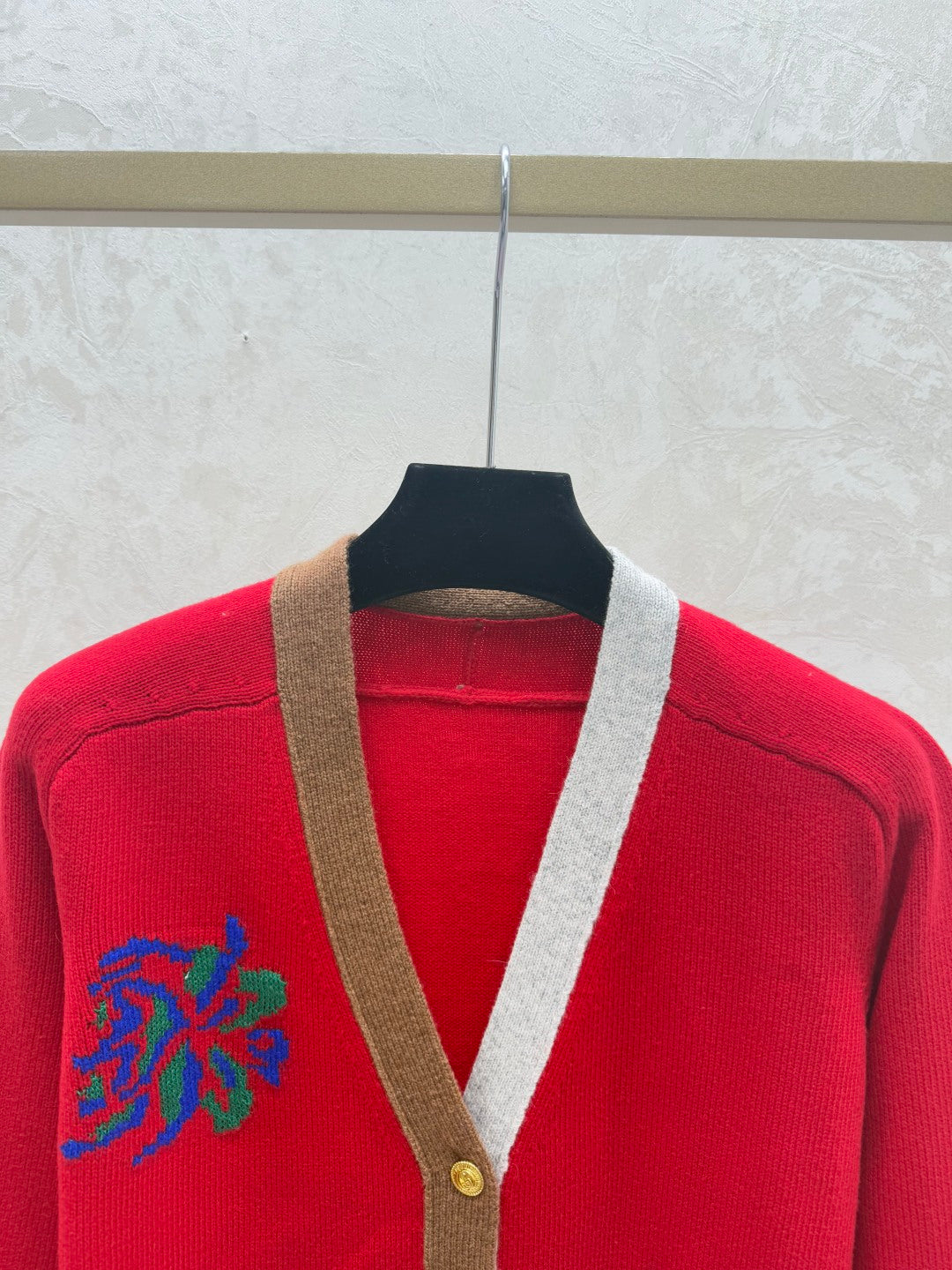 Gucci Women's V-neck Knitted Cardigan