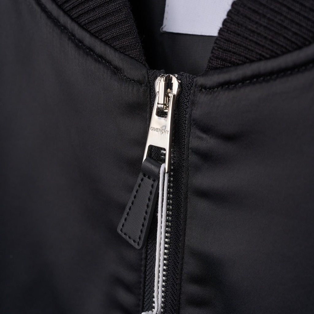 Genuine Black Bomber Leather Jacket