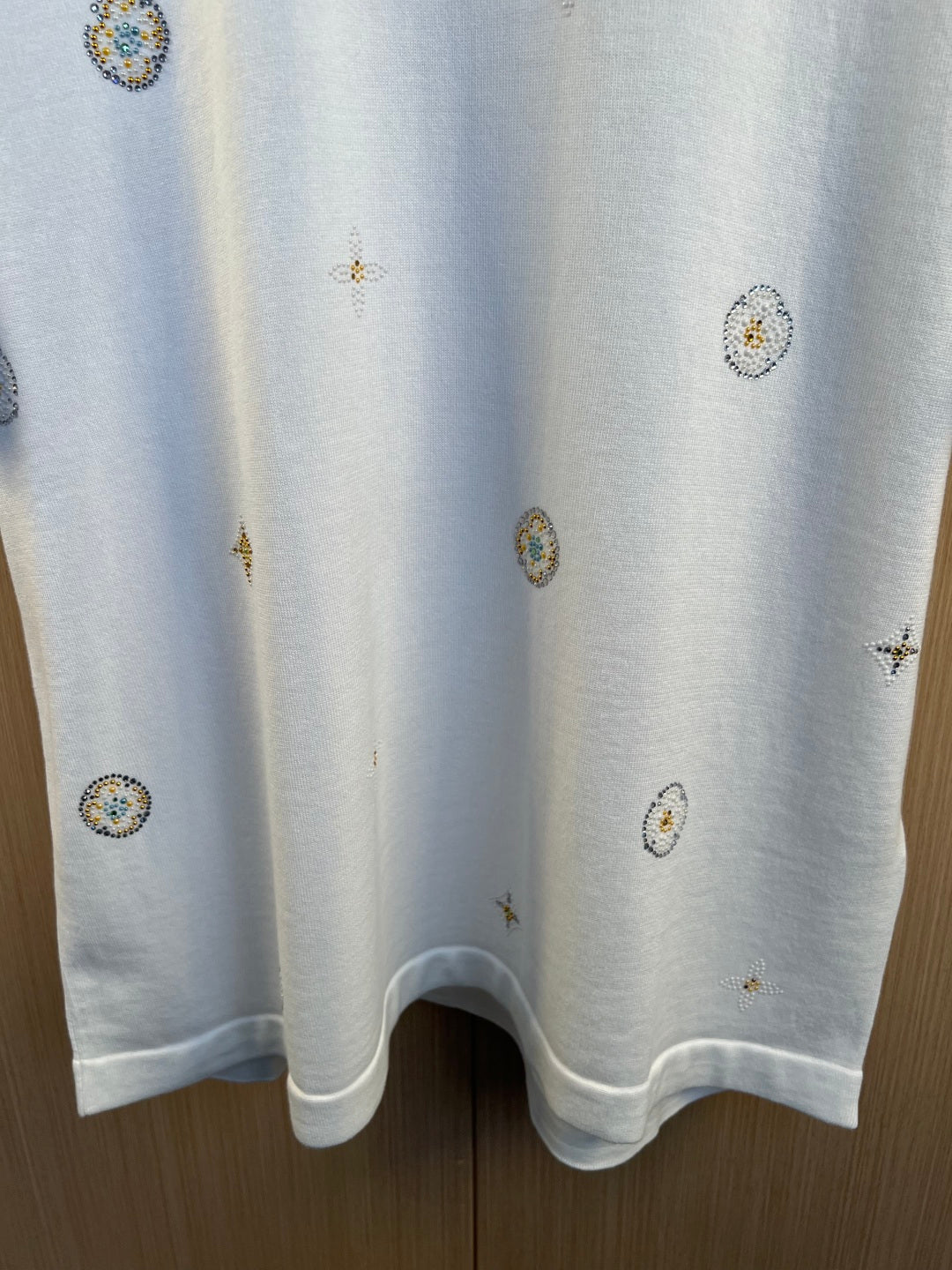 LV Diamond Knitted Short Sleeve T-shirt