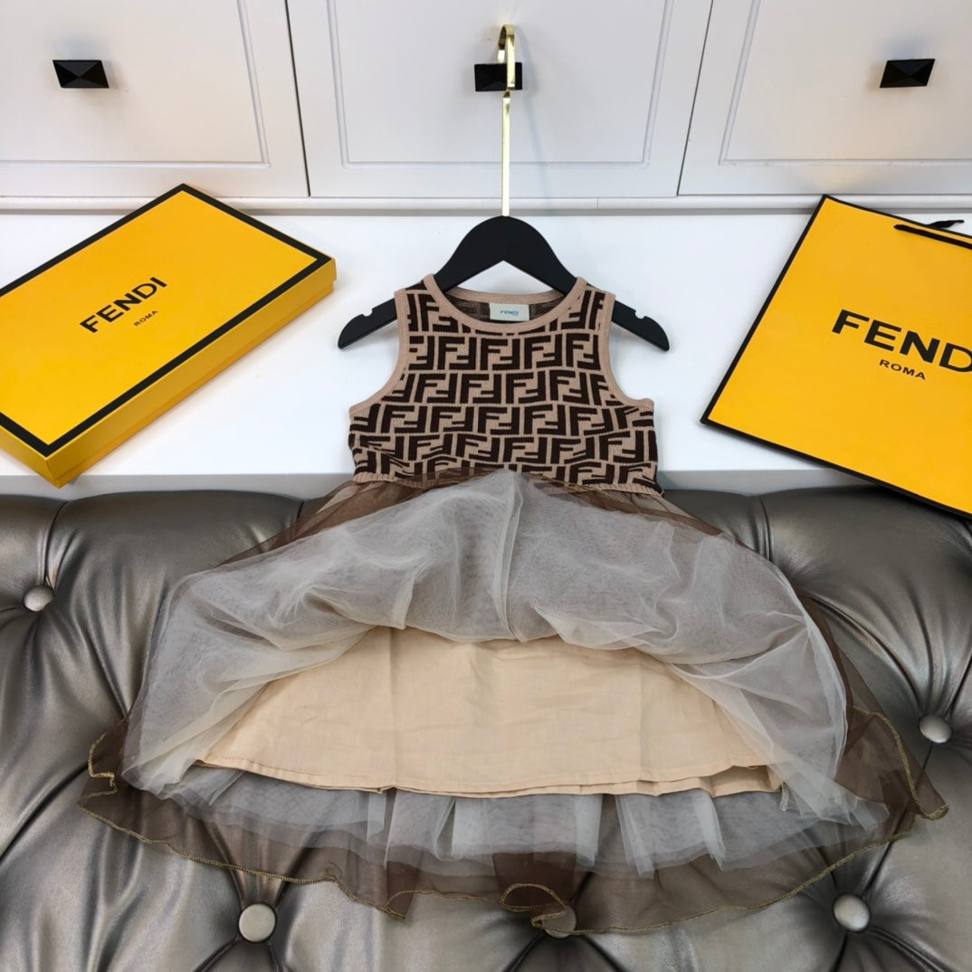 Fendi Cardigan + sleeveless dress